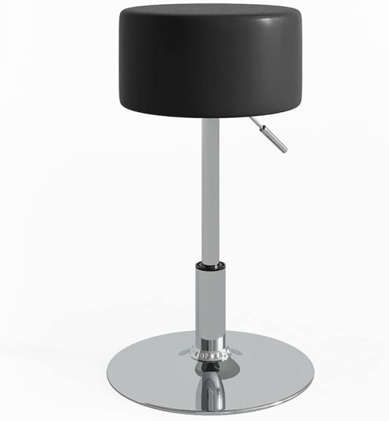 VICCO Design Hocker / Schminkhocker höhenverstellbar in schwarz