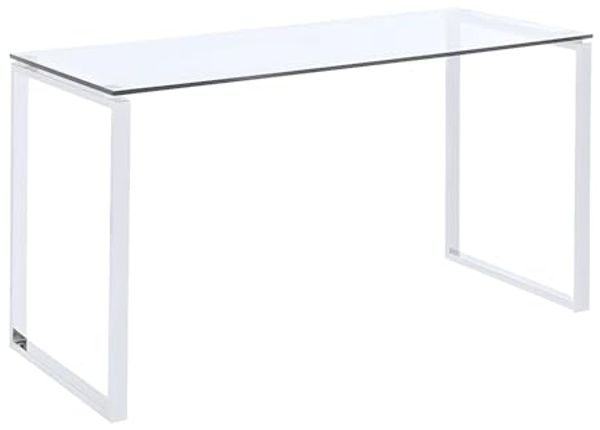 Vente-unique - Schreibtisch - Glas & Metall - FREYA