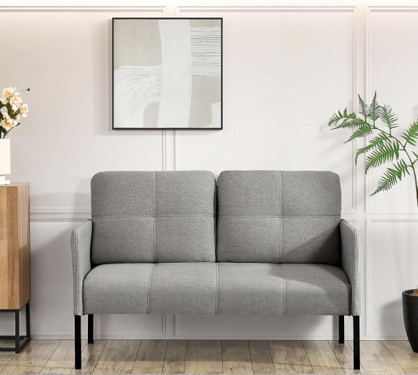 Sofa Reichling 2-Sitzer Grau [en. casa]