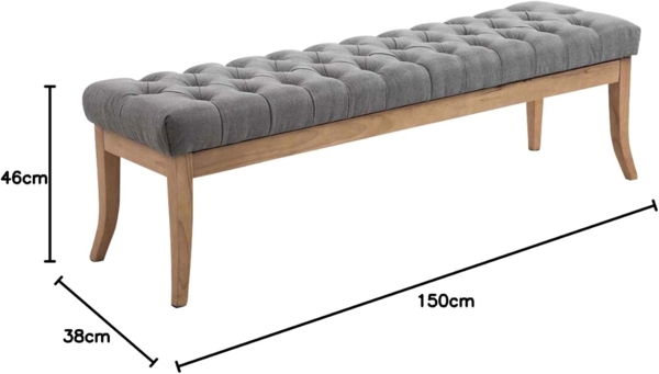 Sitzbank Ramses Stoff antik-hell 150 [152009608] Bild 3