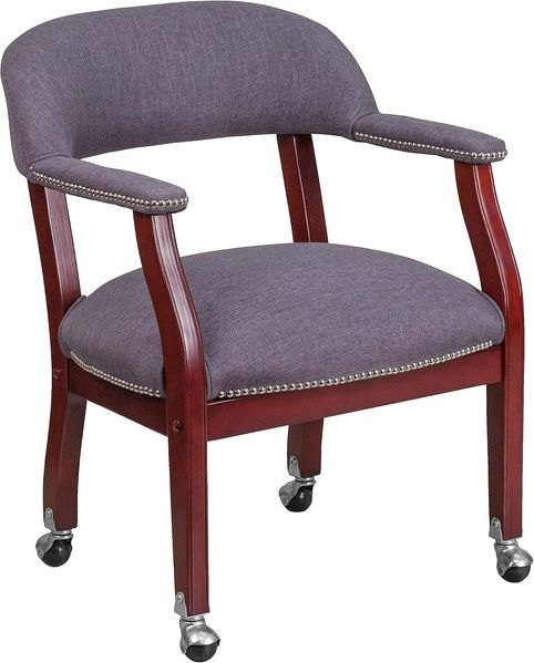 Flash Furniture Gästestuhl, Leinen, Grauer Stoff, 31. 5 x 24 x 27