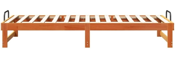 vidaXL Bettrahmen Braun 80 x 210 cm Massives Kiefernholz 873159 Bild 6