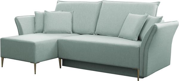 Ecksofa Mokoli (Farbe: Terra 5, Füße: Gold)