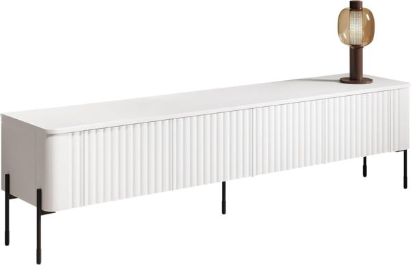 TV-Lowboard Veralli 190 (Farbe: Weiß)