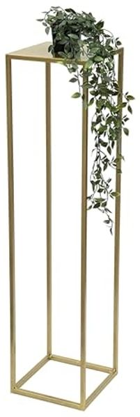 DanDiBo Blumenhocker eckig, Metall, Gold, 1 Stück, 100 x 24 x 24 cm