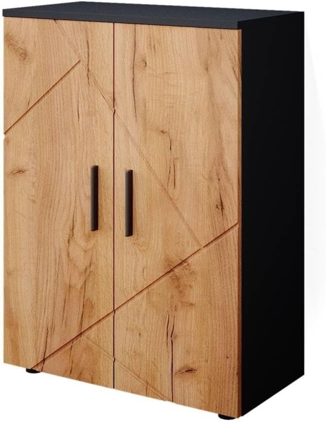 Vicco 'Irma' Midischrank, Holz, 81 x 30 x 60 cm, Anthrazit
