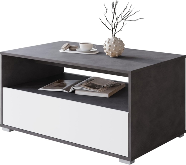 Couchtisch Neskir II S02 (Farbe: Matera / Weiß)