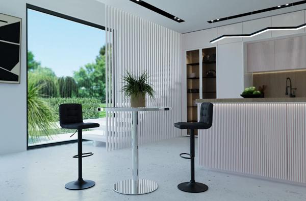 2er Set Barhocker Amanda - Vintage Anthrazit Bild 2