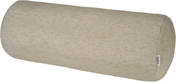 Nackenrollen Hülle ca. 15x40 cm melange-beige beties "Wunschton"