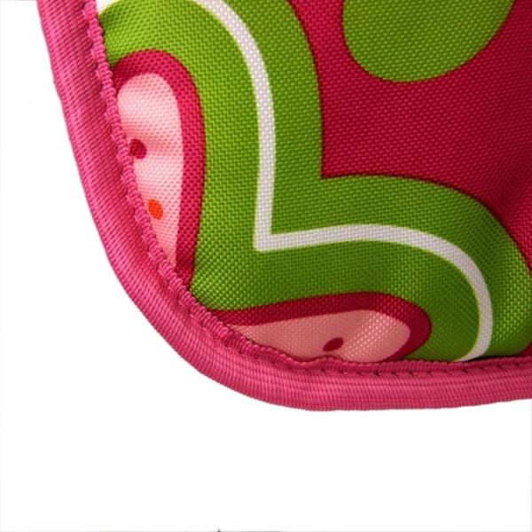 BAMBINIWELT Ersatzbezug Sitzkissen Bezug kompatibel mit Peg Perego Prima Pappa-Diner (grau pinke Blumen) Bild 4