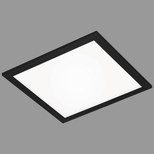 Briloner Leuchten - LED Panel, LED Deckenleuchte, Deckenlampe, Deckenstrahler, 12 Watt, 1. 300 Lumen, 4. 000 Kelvin, Weiß-Schwarz, 295x295x55mm (LxBxH), 7191-015