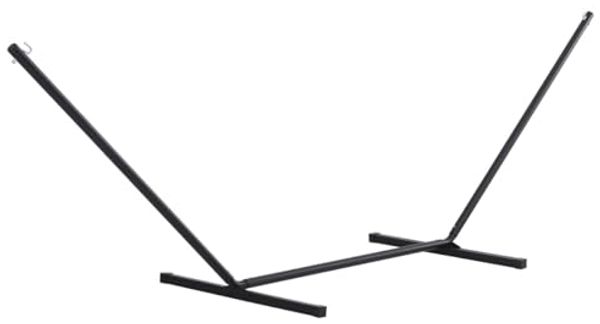 Outsunny Hängemattengestell Garten Strand Metall, (Hängematten, 1-St, Hängemattenständer mit Haken), 360 x 92 x 112 cm, bis 120 kg
