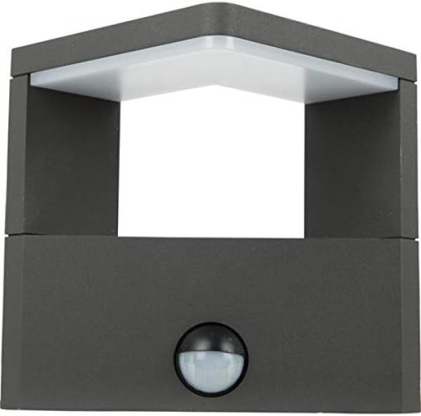 Heitronic Nr. 37267-HE Outdoor LED Wandleuchte Bonita mit Bewegungsmelder anthrazit IP54