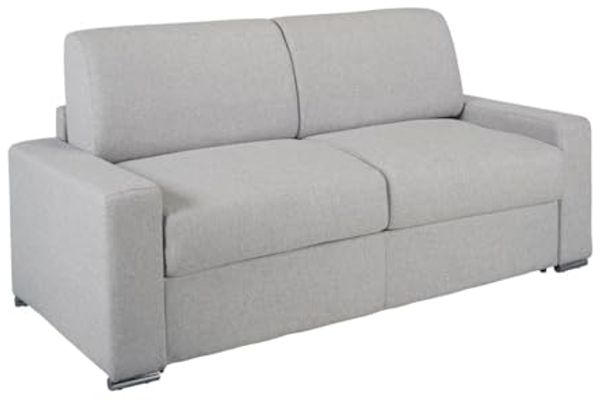 Vente-unique - CALITO Sofa Stoff Grau - B 223 cm94 cm x H 85 cm x L 194 cm