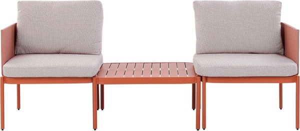 Lounge Set TERRACINA Metall Orange