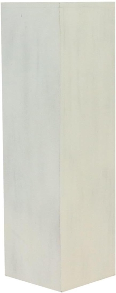 Oriental Galerie Blumenhocker Massive Holz Säule Viereckig Podest Lime-Weiß klein 65cm (1 St)