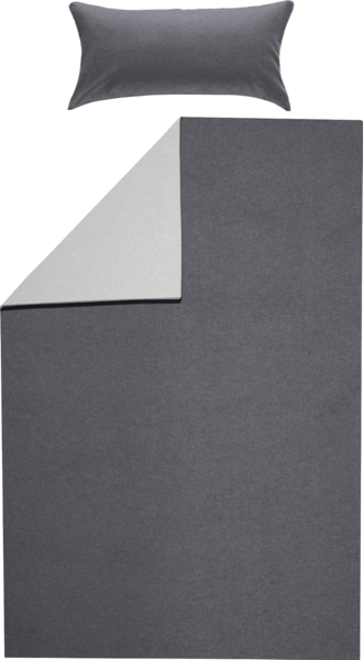 Erwin Müller Bettwäsche Wendebettwäsche, Biber, Uni Bild 1