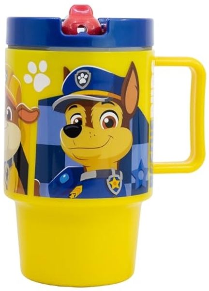PAW PATROL Isolierflasche Trinkbecher 530 ml Kinder Mug mit Auslaufschutz mit Klappöffnung