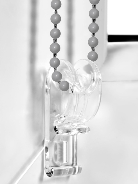 Doppelrollo Klemmfix ohne Bohren 50x210 cm Grau Duo Rollo Klemmrollo Sonnenschutzrollo Fensterrollo für Fenster & Türen Zebrarollo Seitenzugrollo Bild 4