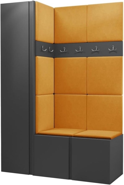 Garderoben-Set Monati IX, Graphit, Farbe: Manila 32