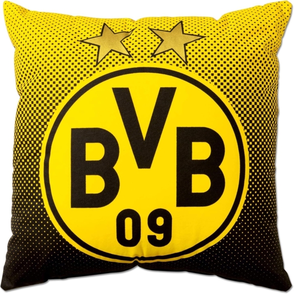 BVB Kopfkissen BVB-Kissen mit Emblem (40x40cm), Füllung: Oberstoff 100% Baumwolle, Füllung 100 % Polyester, Bezug: 100% Baumwolle, Rückenschläfer
