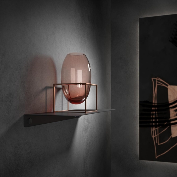 SO-TECH® Deko-Wandregal Schweberegal Wandboard HOVER III schmale Ablage aus Stahl, Spar-Set 2-tlg, 35 x 13 x 3 cm, schwarz, inkl. Befestigungsset Bild 5