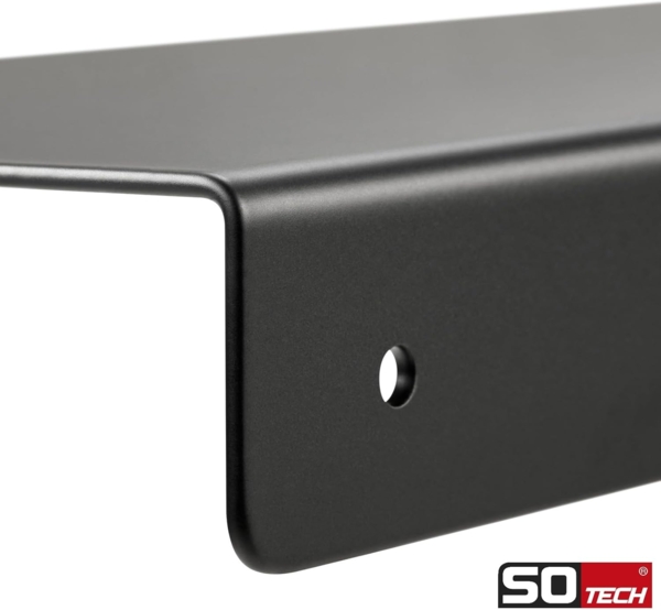 SO-TECH® Deko-Wandregal Schweberegal Wandboard HOVER III schmale Ablage aus Stahl, Spar-Set 2-tlg, 35 x 13 x 3 cm, schwarz, inkl. Befestigungsset Bild 9