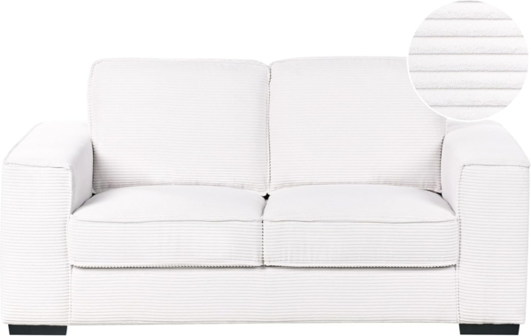 2-Sitzer VIKRAN Cord Weiß