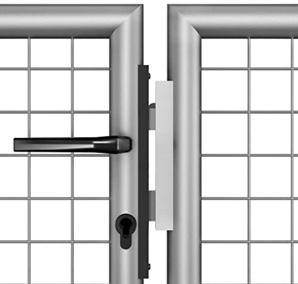 vidaXL Gartentor verzinkter Stahl 300 x 175 cm Silber 144765 Bild 6