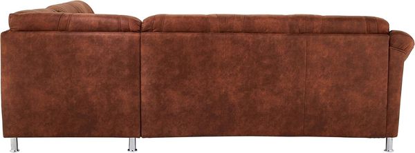 Cavadore Ecksofa Salisa mit Federkern, Polsterecke im klassischen Design, inkl. Bettfunktion, 264 x 86 x 244, mikrofaser braun Bild 4