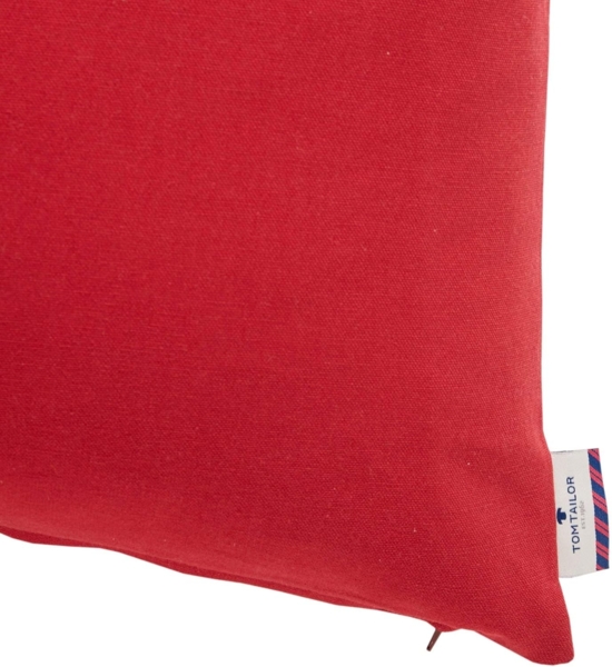 Tom Tailor Dove dunkelrot Zierkissenhülle 50x50cm Bild 3