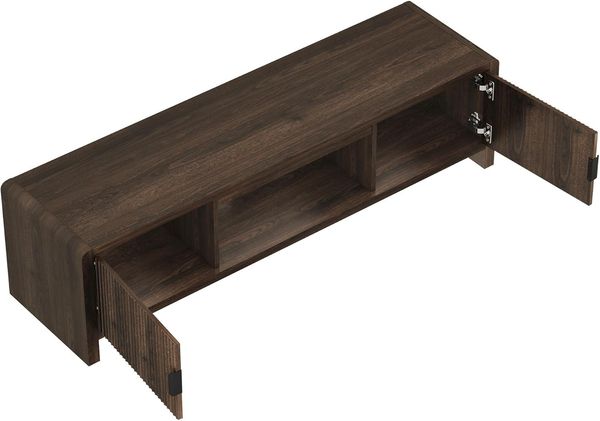 Fernsehschrank Lukkodso 150x40x40 cm Walnussoptik [en. casa] Bild 5