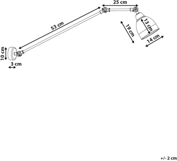 Wandlampe MISSISSIPPI verstellbar Metall Hellgrün Bild 3
