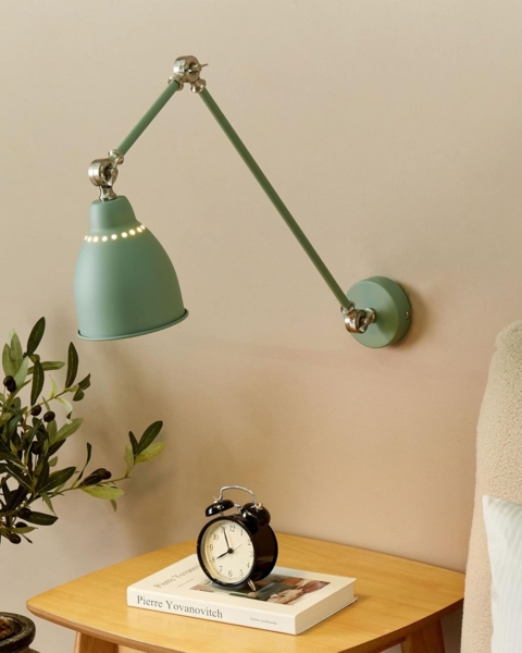 Wandlampe MISSISSIPPI verstellbar Metall Hellgrün Bild 2