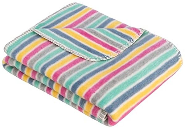 Wohndecke Jacquard Decke s.Oliver Junior, s.Oliver, gestreift, Kuscheldecke
