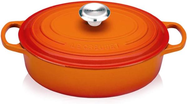 Le Creuset Gourmet-Bräter Signature 27 cm Ofenrot - Orange - 25 bis 28 cm