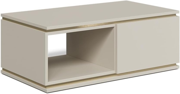 Couchtisch Linette Cashmere 90 x 50 cm mit Schublade Vicco