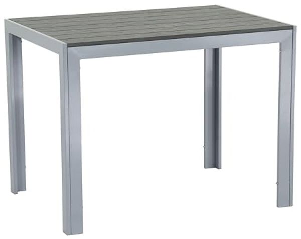 FIRE SOUL Nonwood Alu-Gartentisch Gartenmöbel 120x70 cm anthrazit/grau