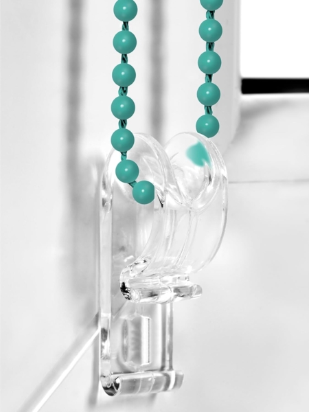 Doppelrollo Klemmfix ohne Bohren 80x130 cm Türkis Duo Rollo Klemmrollo Sonnenschutzrollo Fensterrollo für Fenster & Türen Zebrarollo Seitenzugrollo Bild 4