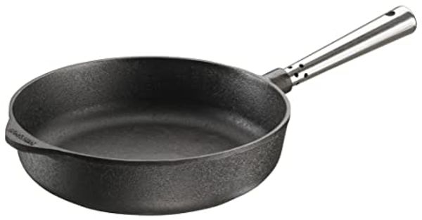 Skeppshult Sevierpfanne Professional Gusseisen mit Edelstahlgriff 25 cm - 25 bis 28 cm