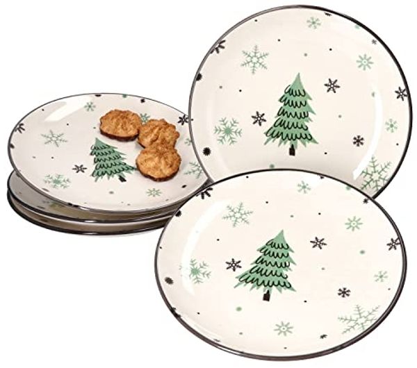 MamboCat Frühstücksteller 6er Set Kuchenteller Weihnachtsbaum 19cm - 23105706