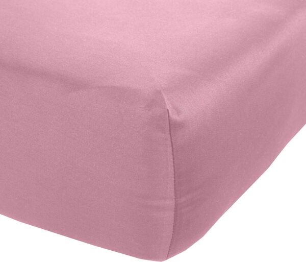 Bettwaesche-mit-Stil Mako-Satin Spannbettlaken rosa 180x200cm Höhe 21-30cm Bild 2