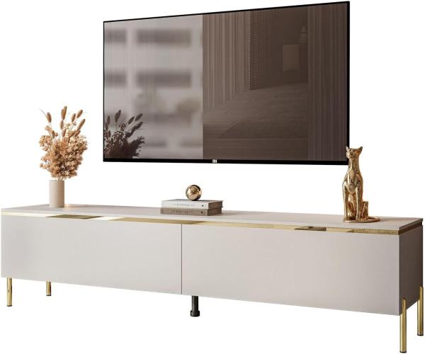 Lookway Lowboard AURORA Kaschmir Hängende TV-Schrank oder auf Beinen 180 cm