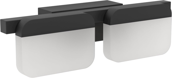 Eglo 98877 Wandleuchte ERVIDEL schwarz satiniert, klar L:328 H:9cm 3000K