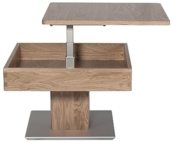 Funktionstisch Celene 67x67x43 höhenverstellbar;diagonal verschiebbar Wildeiche Bianco 16226 Bild 4