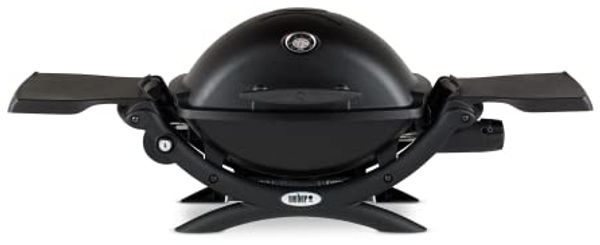Weber 'Q 1200 Black' Gasgrill, Aluguss Schwarz, 62 x 103 x 52 cm