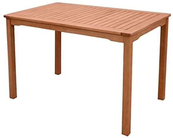 Gartentisch Balkontisch PITTSBURGH 110 x 70 cm aus Eukalyptus