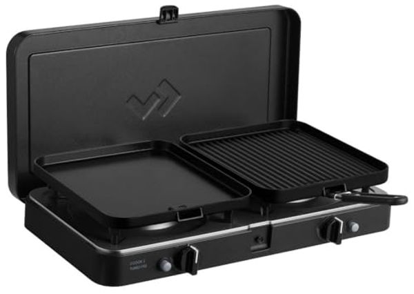 Cadac '2-Cook 3 Turbo FFD Deluxe' Gasgrill, 30mbar, Schwarz, 55 x 30,7 x 9 cm