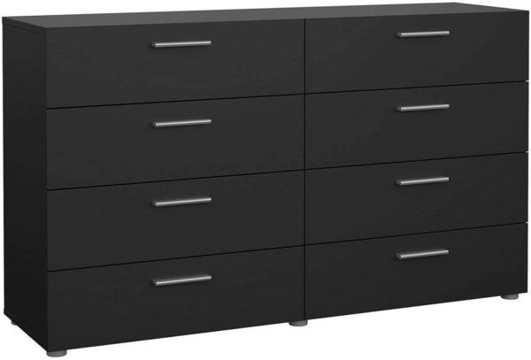 Dmora - Kommode Solene, Wohnzimmerbuffet, Wohnzimmer-Sideboard, Moderne Küchen-Speisekammer, 140x40 h82 cm, Schwarz Bild 3