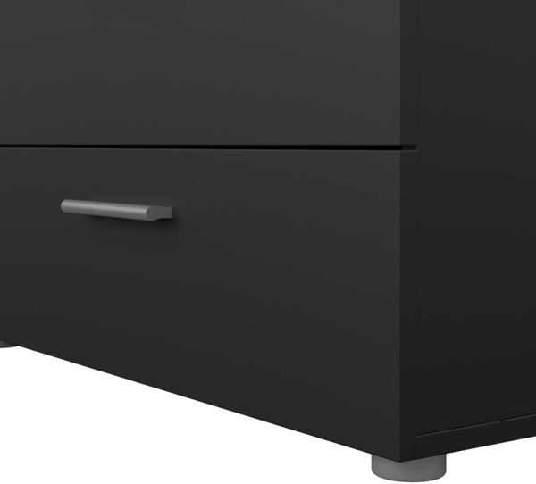 Dmora - Kommode Solene, Wohnzimmerbuffet, Wohnzimmer-Sideboard, Moderne Küchen-Speisekammer, 140x40 h82 cm, Schwarz Bild 8